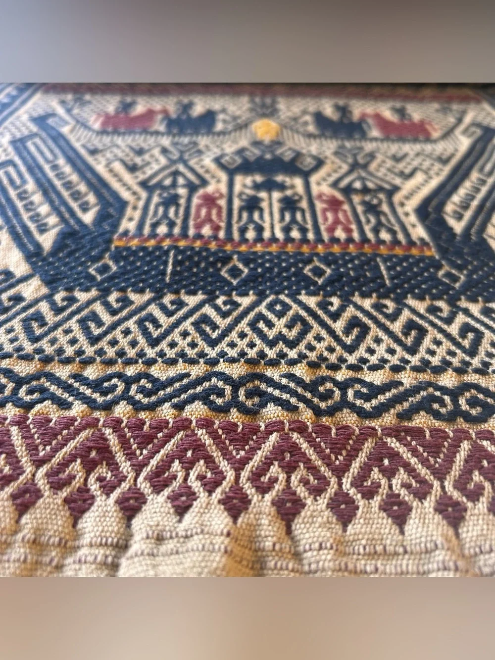 Antique Handwoven Kain Kapal/Tampan Tribal Textile #0425263
